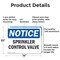 Signmission Sprinkler Control Valve, 14 in W x Rectangle, Aluminum OS-2PACK-NS-A-1014-L-18395 - alternate 3